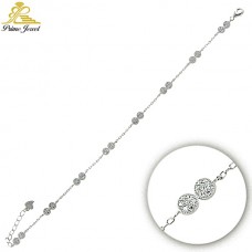  Gümüş Zirkon Taşlı Bilezik / Bileklik